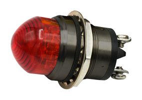 DIALIGHT 556350A204F LED Panel Mount Indicator, Red, 48 VDC, 25.4 mm, 8.2 mA, 400 mcd, IP66, IK07, NEMA 4X