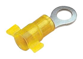 PANDUIT PN10-10R-2K Ring Tongue Terminal, M5, #10, 10 AWG, 6 mm², PN Series, Yellow