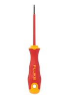 FLUKE ISLS3 Screwdriver, Slotted, Insulated, VDE, 1000 V, 0.09 " Tip, 3 " Blade Length, 3.4 " Handle Length