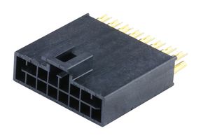 MOLEX 225148-1116 Pin Header, Power, Wire-to-Board, 2.5 mm, 2 Rows, 16 Contacts, Solder Cup, Nano-Fit 225148 Series