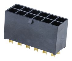 MOLEX 224744-0121 Pin Header, Power, Wire-to-Board, 5.7 mm, 2 Rows, 12 Contacts, Solder Cup, Mega-Fit 224744 Series