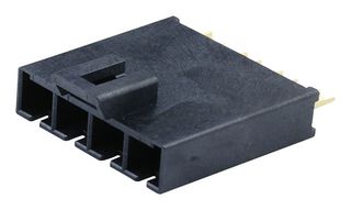 MOLEX 224862-0041 Pin Header, Power, Wire-to-Board, 5.7 mm, 1 Rows, 4 Contacts, Solder Cup, Mega-Fit 224862 Series