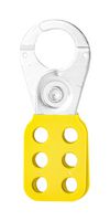 MULTICOMP PRO MP014044 Hasp, Steel, PA Coated, 25mm Shackle, 10.5mm Lock Hole Dia, 40mm x 115mm, Accommodate 6 Padlocks