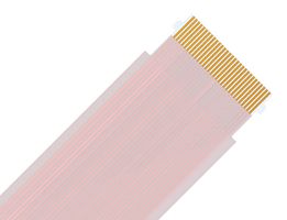 MOLEX 173310404 FFC / FPC Cable, 4 Conductor, 0.5 mm, Same Sided Contacts, 4 ft, 102 mm, White