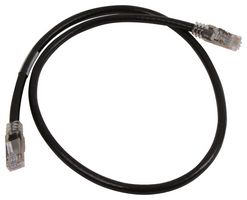 AMPHENOL PCD RJFSFTP5E0076 Ethernet Cable, Cat5e, Cat5e, RJ45 Plug to RJ45 Plug, SFTP (Screened Foiled Twisted Pair), Black