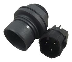 BULGIN LIMITED PXP6012/03P/ST Circular Connector, Circular Power Connector, Buccaneer 6000 Series, Panel Mount Receptacle
