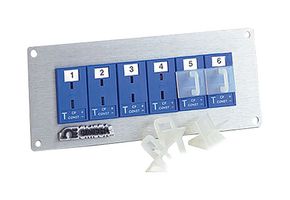 OMEGA MJP2-24-TI Thermocouple Connector, Panel, Miniature Plug, 24x Socket, 2 Rows, Type T, 207 mm, IEC, MJP Series