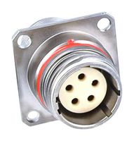 ODU-USA G4TAAT0-E010WN-LS00 Circular Connector, AMC Series T, MIL-DTL-38999 Series, Wall Mount Receptacle, 10 Contacts