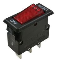 TE CONNECTIVITY - POTTER&BRUMFIELD W51-A122B1-10 Thermal Circuit Breaker, W51 Series, 10 A, 1 Pole, 50 V, 250 V, Panel