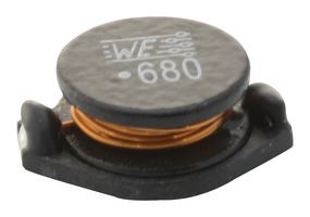 WURTH ELEKTRONIK 74458168 Power Inductor (SMD), 68 µH, 2.3 A, Unshielded, 3.6 A, WE-PD4 Series