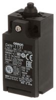 OMRON INDUSTRIAL AUTOMATION D4N-1131 Limit Switch, Top Plunger, SPST-NO, SPST-NC, 10 A, 240 V, 6.5 N, D4N Series