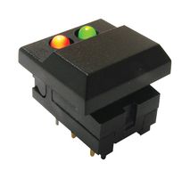 E-SWITCH 5511MBLKREDGRN
