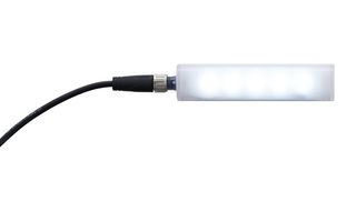 PATLITE (U.S.A.) CLA1-02CSN-C LED Work Light, Daylight, 6500K, 100mm Length, 1.9W, 24VDC Supply, M12 Connector, CLA-02 Series