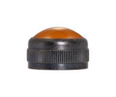 DIALIGHT 0510113203 Indicator Lens, Back Frosted Finish, Yellow, Convex, 1 ", Lens Cap