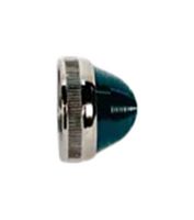 DIALIGHT 0800532300 Indicator Lens, Transparent Finish, Green, Torpedo, 1 ", Lens Cap