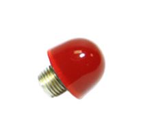 DIALIGHT 1300931003 Indicator Lens, Transparent Finish, Red, Stovepipe, 0.468 ", Lens Cap