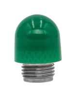 DIALIGHT 1620972 Indicator Lens, Dark Translucent Finish, Green, Stovepipe, 0.478 ", Lens Cap