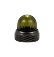 DIALIGHT 1691193203 Indicator Lens, Non-Diffused w/Internal Fluting, Yellow, Stovepipe, 0.691 ", Lens Cap