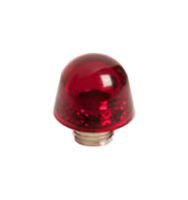 DIALIGHT 1770931003 Indicator Lens, Transparent Finish, Red, Stovepipe, 0.468 ", Lens Cap