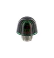 DIALIGHT 1770932003 Indicator Lens, Transparent Finish, Green, Stovepipe, 0.468 ", Lens Cap