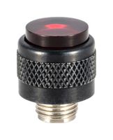 DIALIGHT 2390331500 Indicator Lens, Non-Diffused, Red, Round with Flat Top, 0.478 ", Lens Cap