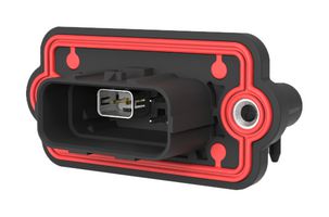 AMPHENOL COMMUNICATIONS SOLUTIONS NTHBRA6A1601SR Automotive Connector, 5A Power/2A Signal, Sealed, NETBridge+ Series, Right Angle Panel Mount Header