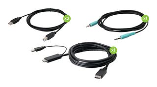 IOGEAR G2L8902UN USB KVM CBL KIT, W/ AUDIO/4K SING/6 LEN