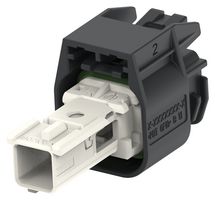 TE CONNECTIVITY 1802105-2 Automotive Connector Housing, Key B, White, MATEnet Series, Receptacle, 1 Positions