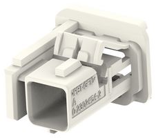 TE CONNECTIVITY 2302454-2 Automotive Connector Housing, Key B, White, MATEnet Series, Receptacle, 1 Positions