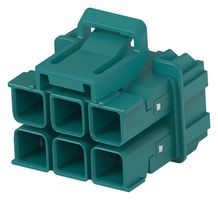 TE CONNECTIVITY 2333538-9 Automotive Connector Housing, Key Z, Water Blue, MATEnet Series, Receptacle, 12 Positions