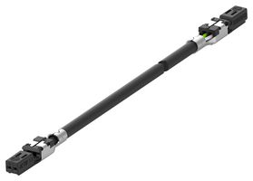 TE CONNECTIVITY 2362765-1 Cable Assembly, Wire to Board Receptacle to Wire to Board Receptacle, 2 Positions, 1 Row, 600 mm