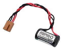 DANTONA INDUSTRIES B9670B Battery, 3.6 V, 2/3A, Lithium Thionyl Chloride, 2.1 Ah, Connector, 1