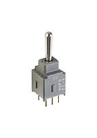 NKK SWITCHES A11AP Toggle Switch, Sealed, Subminiature, Off-None-On, SPST, Non Illuminated, A Series, Through Hole