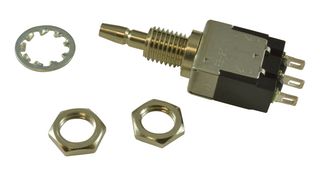 NKK SWITCHES EB2011 Pushbutton Switch, EB Series, 6.4 mm, SPDT, On-(On), Plunger for Cap
