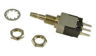 NKK SWITCHES EB2065P Pushbutton Switch, EB Series, 6.4 mm, SPDT, On-On, Plunger for Cap