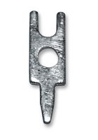 ETTINGER 013.13.519 PCB Terminal, 2.5mm x 0.5mm, 0.098" x 0.02", Brass, 1.1 mm, Silver