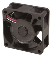 NMB TECHNOLOGIES 06025VE-24P-CUD-2 DC Axial Fan, 24 V, Square, 60 mm, 25 mm, Ball Bearing, 31.8 CFM