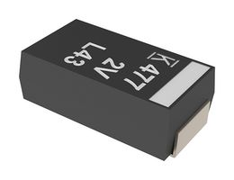 KEMET A720V477M002PPE006 Polymer Aluminium Electrolytic Capacitor, 470 µF, 2 V, 2917 [7343 Metric], 6000 µohm