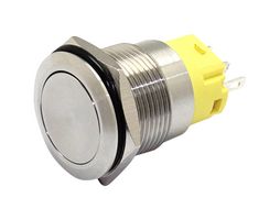MALLORY FWM19-FJ1-S1Z3 Vandal Resistant Switch, 19 mm, SPDT, On-On, Round, Transparent