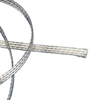 NVENT ERIFEX FTCB15-20 Sleeving, 0.15mm Wire Dia, 140A, Flat Braided, Copper, Tin Plated, 25 m, 82 ft