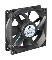 DELTA ELECTRONICS AFB0924SH-TZUH DC Axial Fan, 24 V, Square, 92 mm, 25.4 mm, Ball Bearing, 102.59 CFM