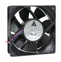 DELTA ELECTRONICS AFB1248VHE-TP18 DC Axial Fan, 48 V, Square, 120 mm, 38 mm, Ball Bearing, 190.481 CFM