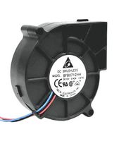 DELTA ELECTRONICS BFB04512VHD Fan Blower, BLDC, 12 VDC, DC, 45 mm, 20 mm, 6.01 CFM