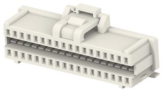 TE CONNECTIVITY 2511766-7 Connector Housing, Nylon 66, Natural, HPI Series, Receptacle, 36 Positions, 1 mm