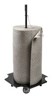 BRADY ROLLHOLDER-M Mobile Holder, Roll, SPC Series, Rubber/Stainless Steel, Black, 22.05 x 42.28"