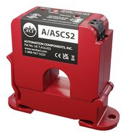 ACI A/ASCS2 Current Sensor, Split-Core, Analog, DIN Rail/Panel Mount, 600VAC Supply, -15°C to 40°C