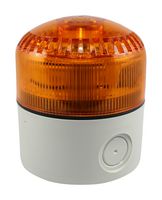 ACI FSIG-SLM500A Beacon/Sounder, Fade/Steady/Strobe, Amber, 105 dB, 64 Tone, 24 V, IP65/NEMA 3R, 2.44" H, 3.62" Lens
