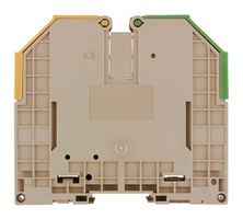 WEIDMULLER 1019700000 DIN Rail Mount Terminal Block, PE, 2 Positions, 2 AWG, 150 mm², Screw