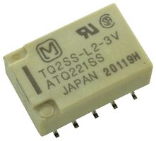PANASONIC TQ2SS-L2-3V Signal Relay, 3 VDC, DPDT, 2 A, TQ Series, Surface Mount, Latching Dual Coil