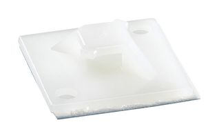 ABB - THOMAS & BETTS TC347A Cable Tie Mount, 2 or 4 Way Entry, Adhesive, Screw, Natural, Nylon 6.6 (Polyamide 6.6), 28.58 mm